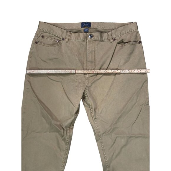 G.H. Bass & Co. Mens Khaki Straight-Leg Pants Size 36x30 Cotton/Spandex Blend - Picture 11 of 11